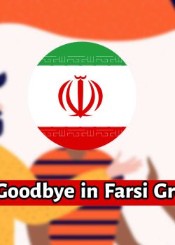 Greetings in Farsi, hello/goodbye